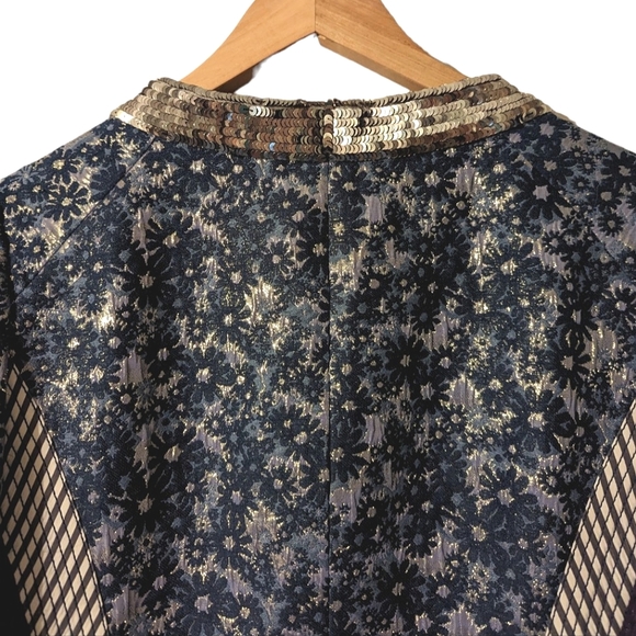 NWOT Marc Jacobs Wool Silk Floral Brocade Jacquard Sequin Print Blazer Jacket 8 - Picture 3 of 16